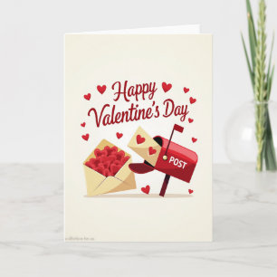 Carte de vœux pour la Saint-Valentin