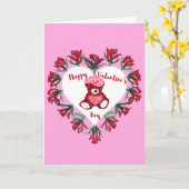 Carte de vœux pour la Saint-Valentin dans une boît (Fleur jaune)