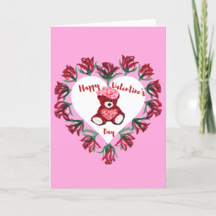 Carte de vœux pour la Saint-Valentin dans une boît