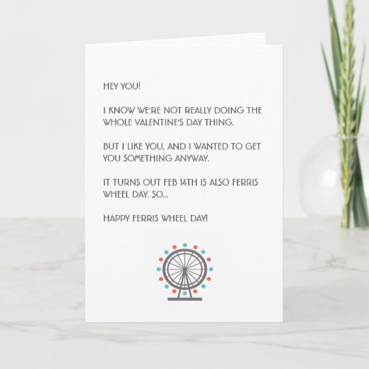 Carte de voeux pour la Saint-Valentin/la grande ro (Devant)