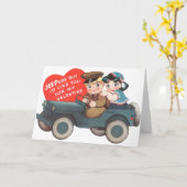 Carte de voeux pour la Saint-Valentin militaire Vi (Fleur jaune)