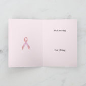 Carte de voeux pour la survivante du cancer du sei (Intérieur)