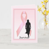 Carte de voeux pour la survivante du cancer du sei (Fleur jaune)
