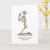 Carte de voeux pour la vérité latine (Fleur jaune)