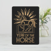 Carte de vœux pour l'année du Cheval 2026 (Debout devant)