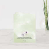 Carte de voeux pour l'anniversaire (Dos)