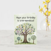 Carte de voeux pour l'anniversaire (Fleur jaune)