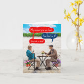 Carte de voeux pour l'anniversaire amusant - Homme (Fleur jaune)