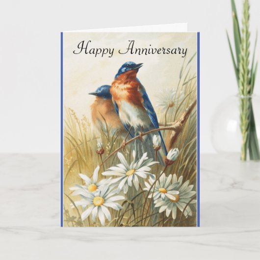 Carte de voeux pour l'anniversaire de Bluebirds vi (Devant)
