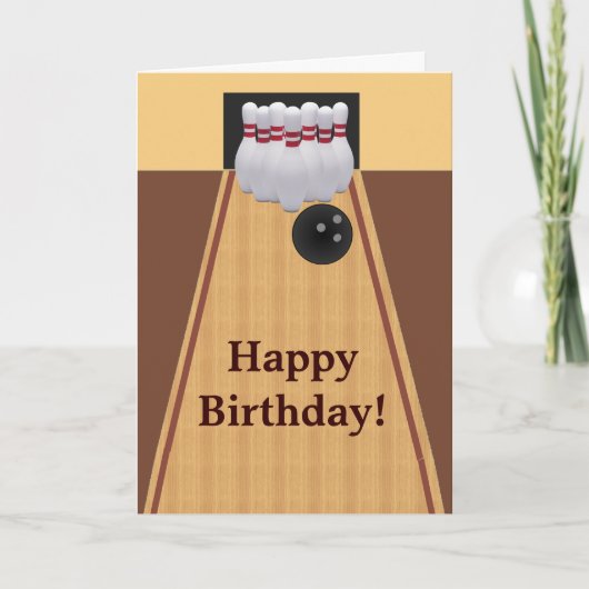 Carte de voeux pour l'anniversaire de Bowling Brow (Devant)