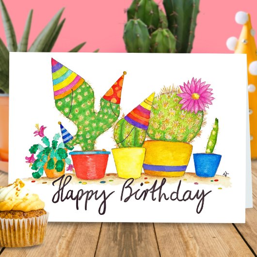 Carte de voeux pour l'anniversaire de Cactus par N