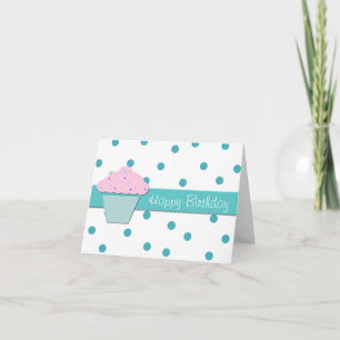 Carte de voeux pour l'anniversaire de Cupcake