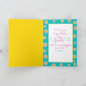 Carte de voeux pour l'anniversaire de Daisy (Intérieur)