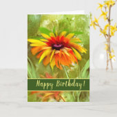 Carte de voeux pour l'anniversaire de Daisy (Fleur jaune)