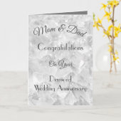 Carte de voeux pour l'anniversaire de diamant Mama (Fleur jaune)