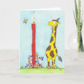 Carte de voeux pour l'anniversaire de GIRAFFE par (Devant)