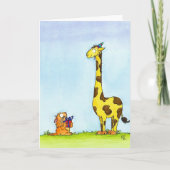 Carte de voeux pour l'anniversaire de GIRAFFE par  (Devant)