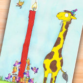 Carte de voeux pour l'anniversaire de GIRAFFE par