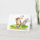 Carte de voeux pour l'anniversaire de Golfer (Devant)