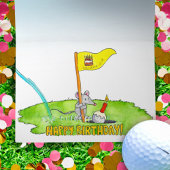 Carte de voeux pour l'anniversaire de Golfer