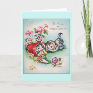 Carte de voeux pour l'anniversaire de Kittens vint
