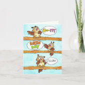 Carte de voeux pour l'anniversaire de la Chouette (Devant)