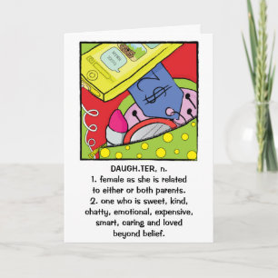 Carte de voeux pour l'anniversaire de la fille Suc