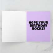 Carte de voeux pour l'anniversaire de la GUITAR (Intérieur)