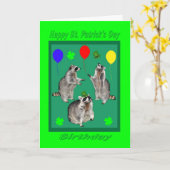 Carte de voeux pour l'anniversaire de la Saint-Pat (Fleur jaune)