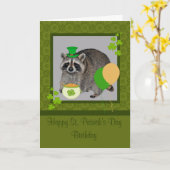 Carte de voeux pour l'anniversaire de la Saint-Pat (Fleur jaune)