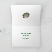 Carte de voeux pour l'anniversaire de la tortue pe (Intérieur)