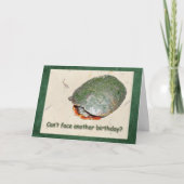 Carte de voeux pour l'anniversaire de la tortue pe (Devant)