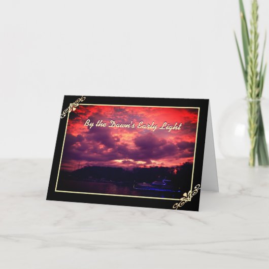 Carte de voeux pour l'anniversaire de l'aube (Devant)