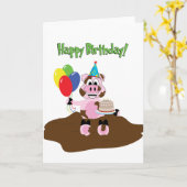 Carte de voeux pour l'anniversaire de l'élevage de (Fleur jaune)