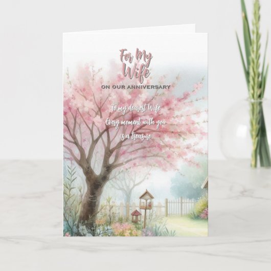 Carte de voeux pour l'anniversaire de ma femme (Devant)