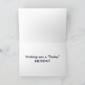 Carte de voeux pour l'anniversaire de Mallard Duck (Intérieur)