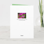 Carte de voeux pour l'anniversaire de naissance (Dos)