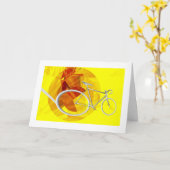 Carte de voeux pour l'anniversaire de naissance du (Fleur jaune)