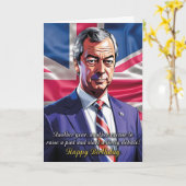 Carte de voeux pour l'anniversaire de Nigel Farage (Fleur jaune)