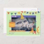 Carte de voeux pour l'anniversaire de Nikola Tesla (Devant / Derrière)