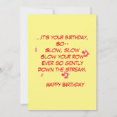 Carte de voeux pour l'anniversaire de papa.  (Dos)