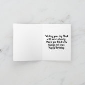 Carte de voeux pour l'anniversaire de Seahorse vin (Intérieur)