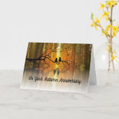 Carte de voeux pour l'anniversaire des chats d'aut (Fleur jaune)