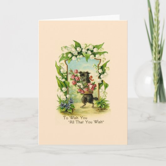 Carte de voeux pour l'anniversaire des chiots vint (Devant)