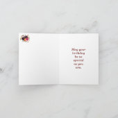 Carte de voeux pour l'anniversaire des fleurs d'au (Intérieur)