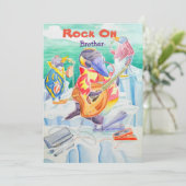 Carte de voeux pour l'anniversaire des frères. (Debout devant)