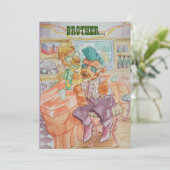 Carte de voeux pour l'anniversaire des frères (Debout devant)