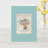 Carte de voeux pour l'anniversaire des Inséparable (Fleur jaune)