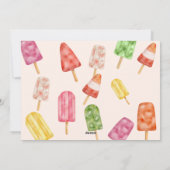 Carte de voeux pour l'anniversaire d'été Watercolo (Dos)