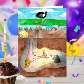 Carte de voeux pour l'anniversaire d'Ostrich par N